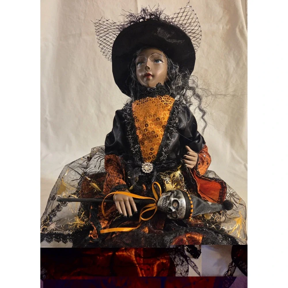 Broomstick Blvd Halloween Witch Doll 30